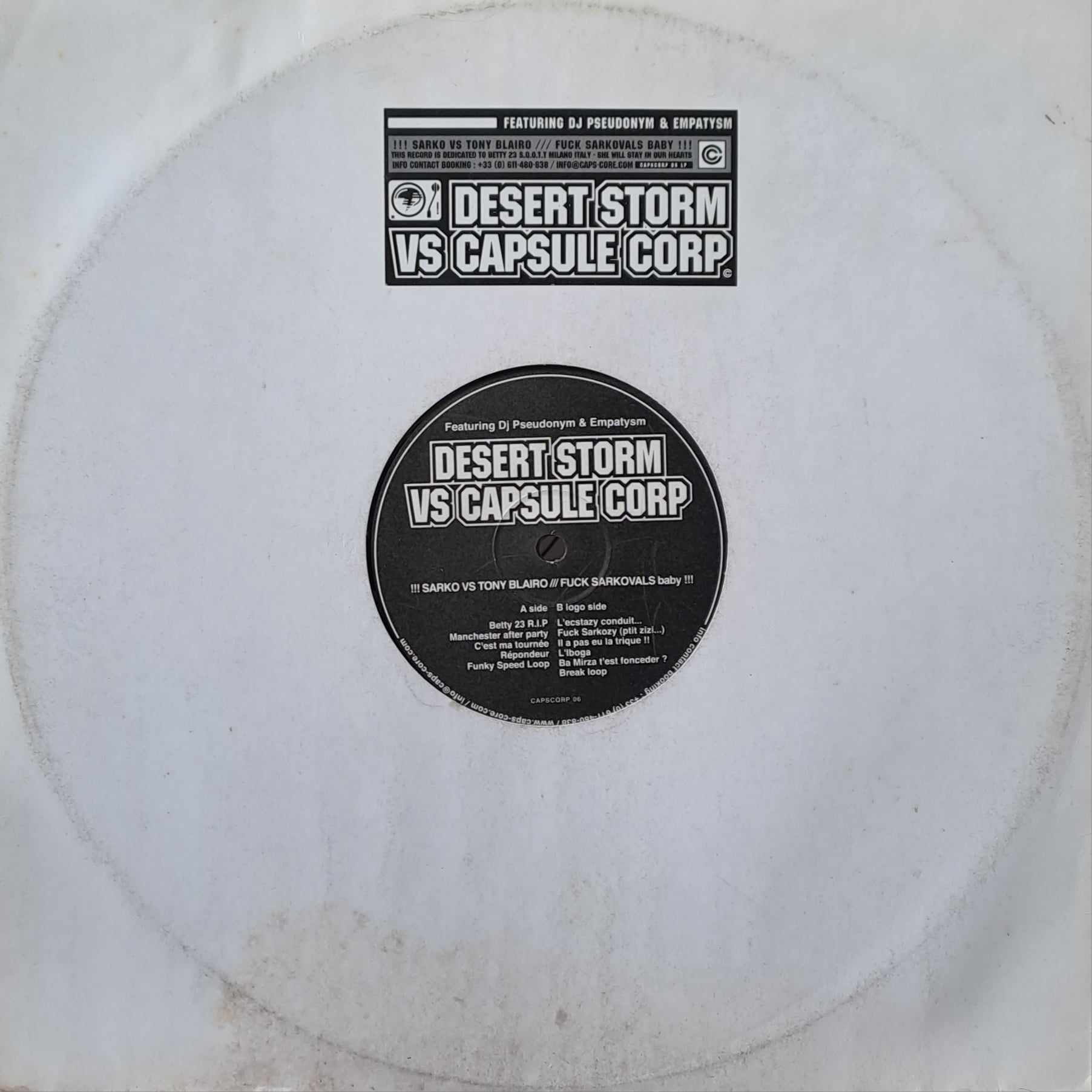 Desert Storm vs. Capsule Corp - vinyle freetekno